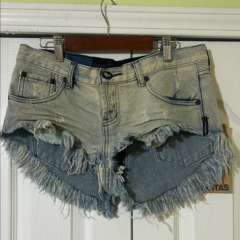 One Teaspoon Distressed Denim Women Shorts